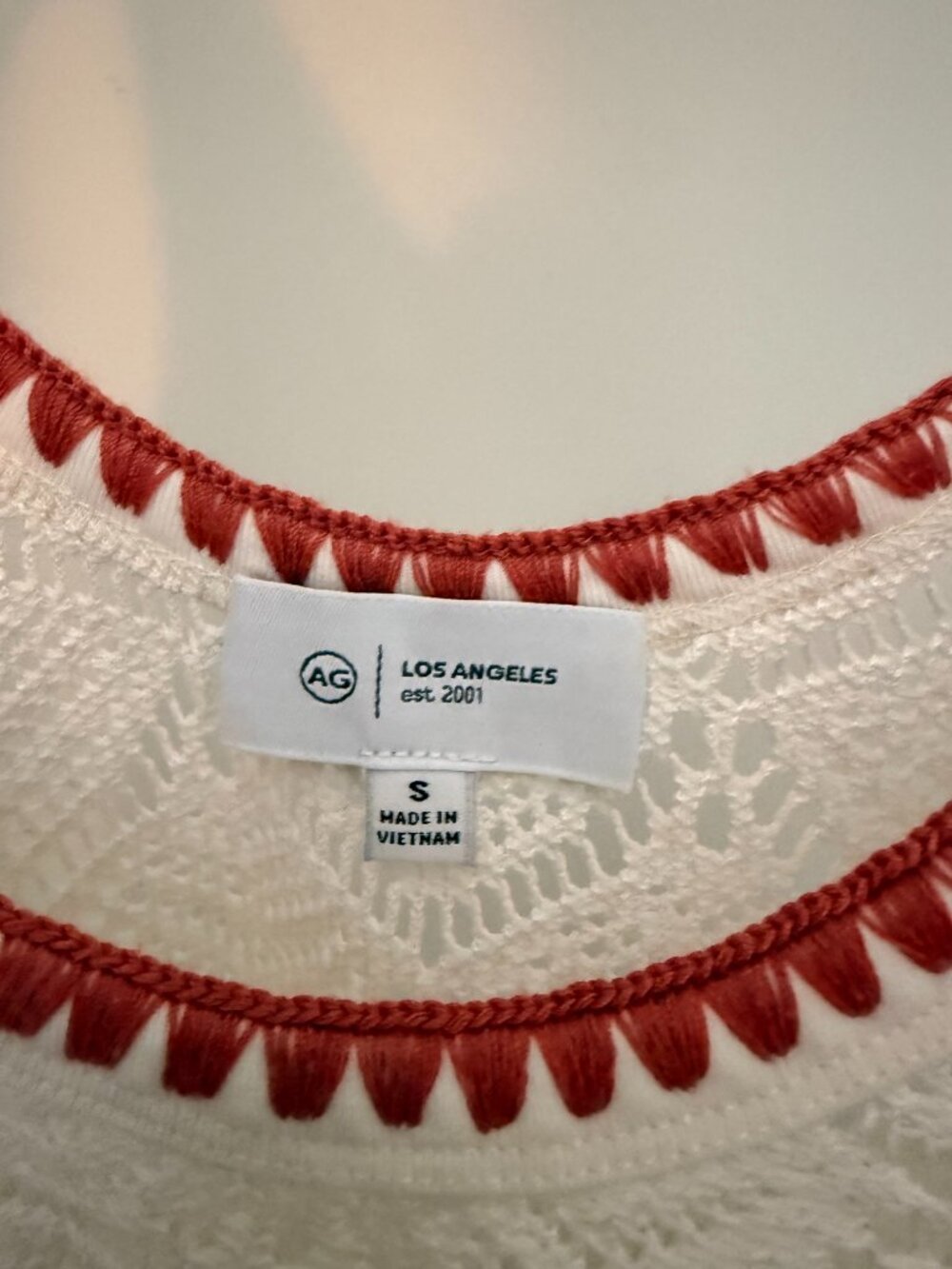 AG Bianca Scallop Scoop Tank- Small - Picture 4 of 4